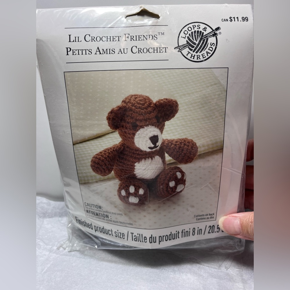 Lil Crochet Friends Brown Bear Crochet Kit